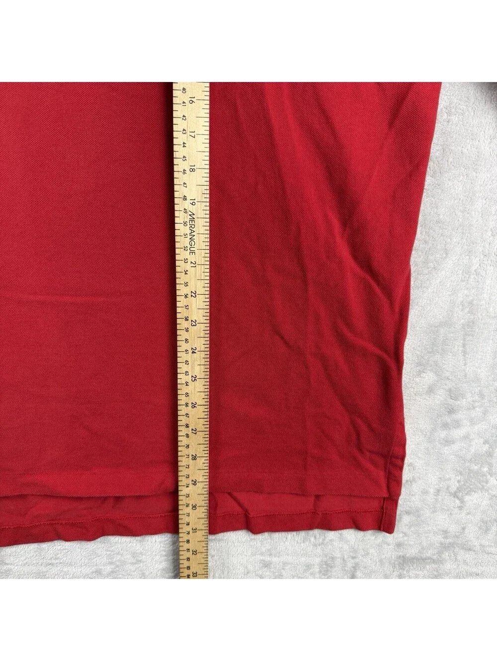 Polo Ralph Lauren Red Rugny Shirt Polo Long Sleeve Navy Pony 100% Cotton Preppy